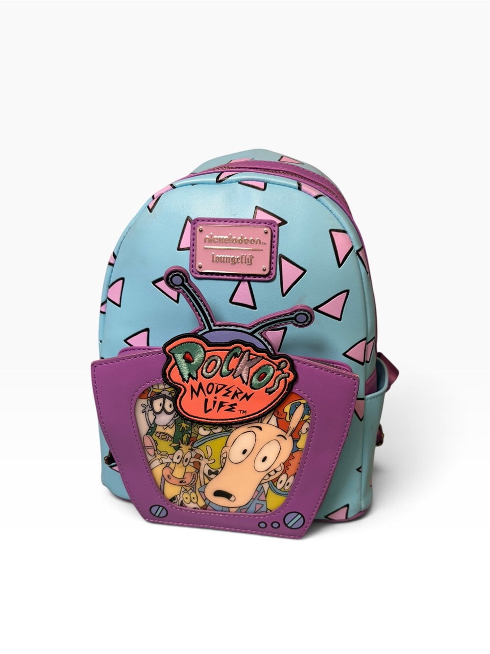Nickelodeon Loungefly Rocko's Modern Life Lenticular Mini Backpack & Wallet Set